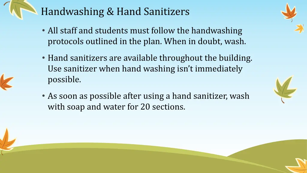 handwashing hand sanitizers