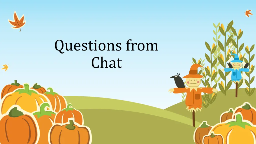 questions from chat
