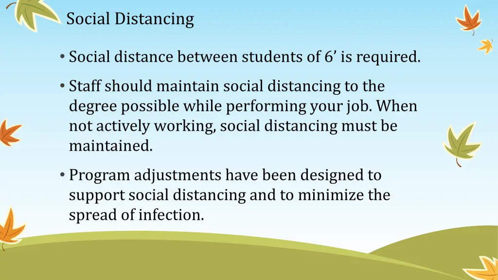 social distancing