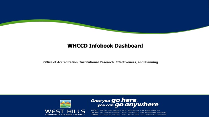 whccd infobook dashboard