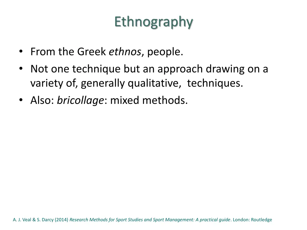ethnography