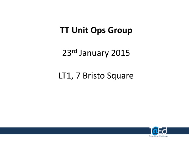 tt unit ops group