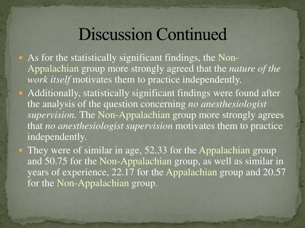 discussion continued