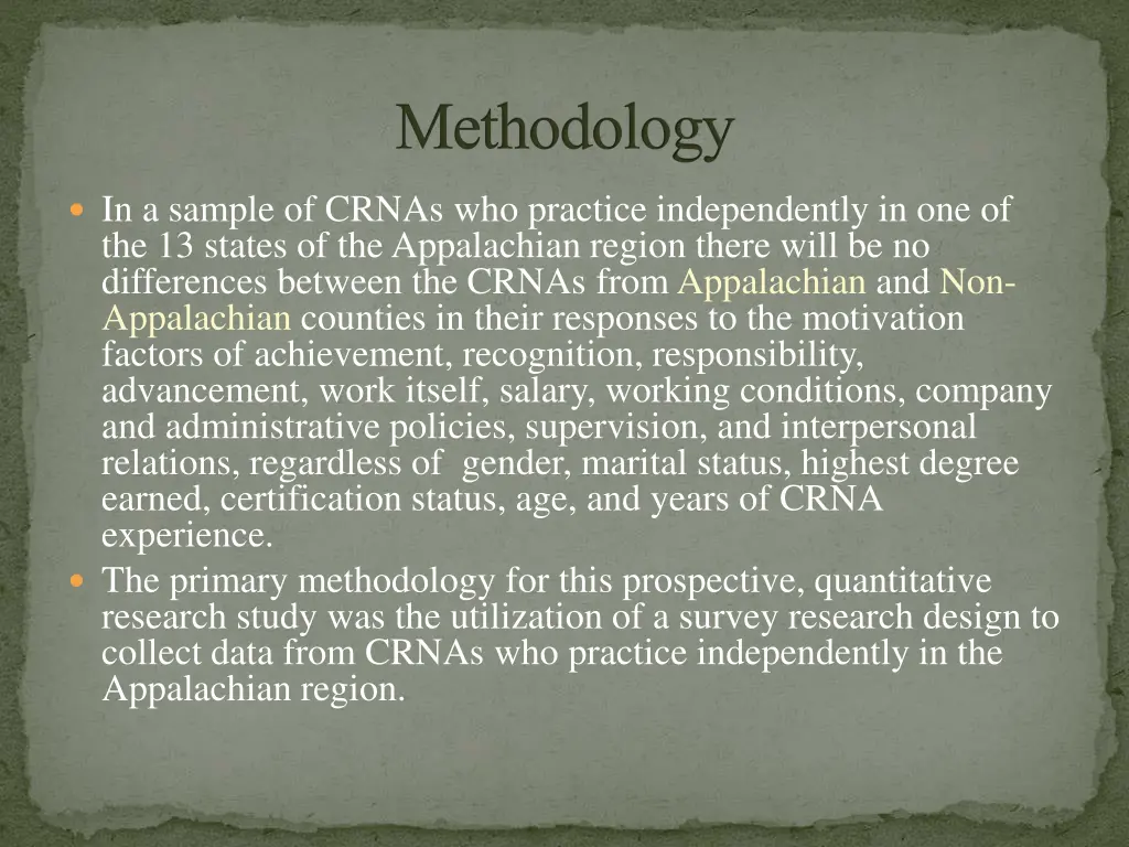 methodology