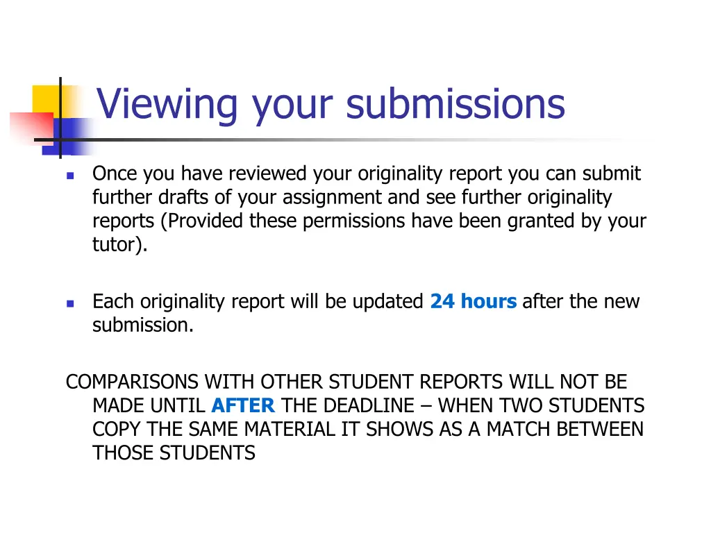 viewing your submissions 1