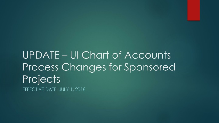 update ui chart of accounts process changes