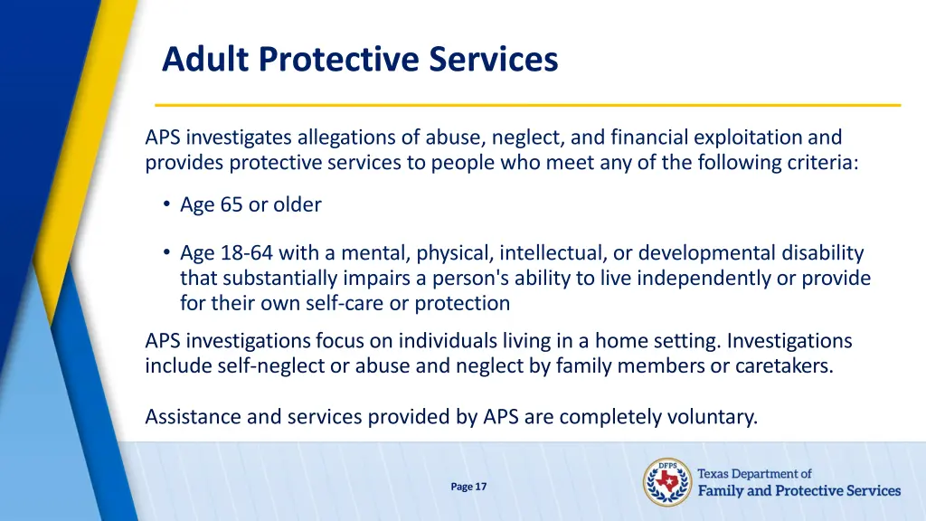 adult protective services