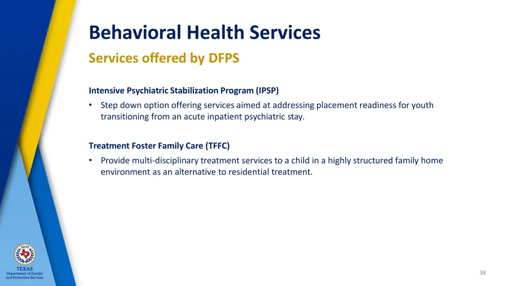 behavioral health services services offered