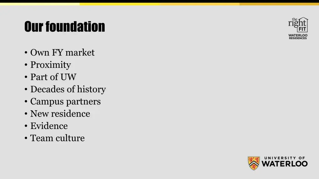 our foundation