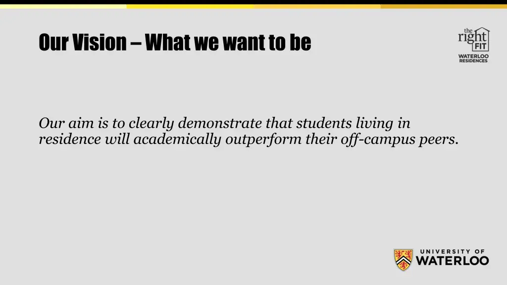 our vision what we want to be