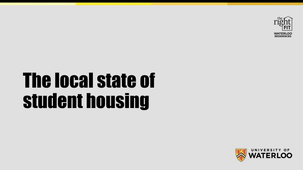 the local state of student housing