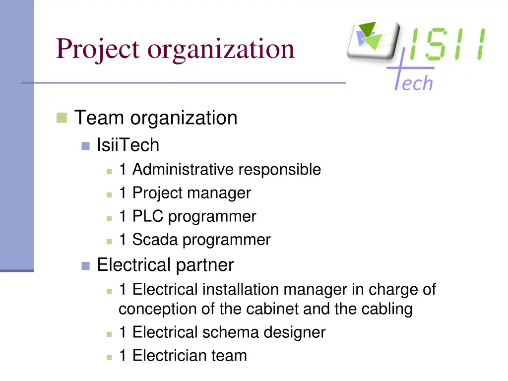 project organization