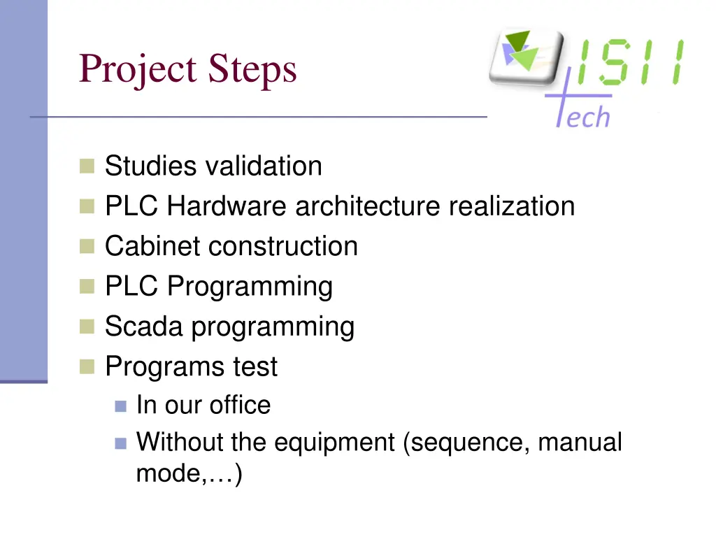 project steps 1
