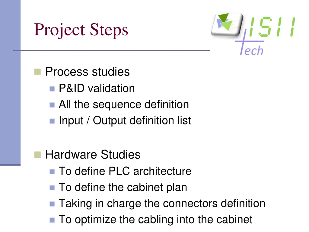project steps