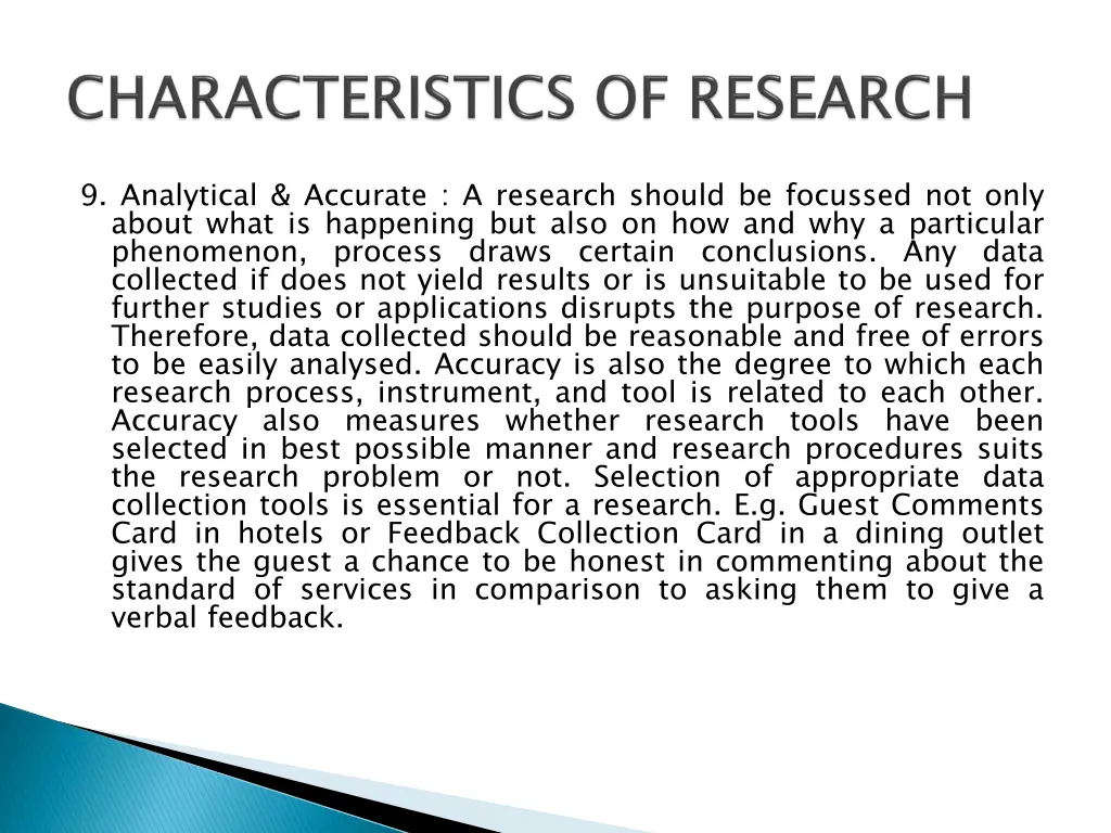 9 analytical accurate a research should