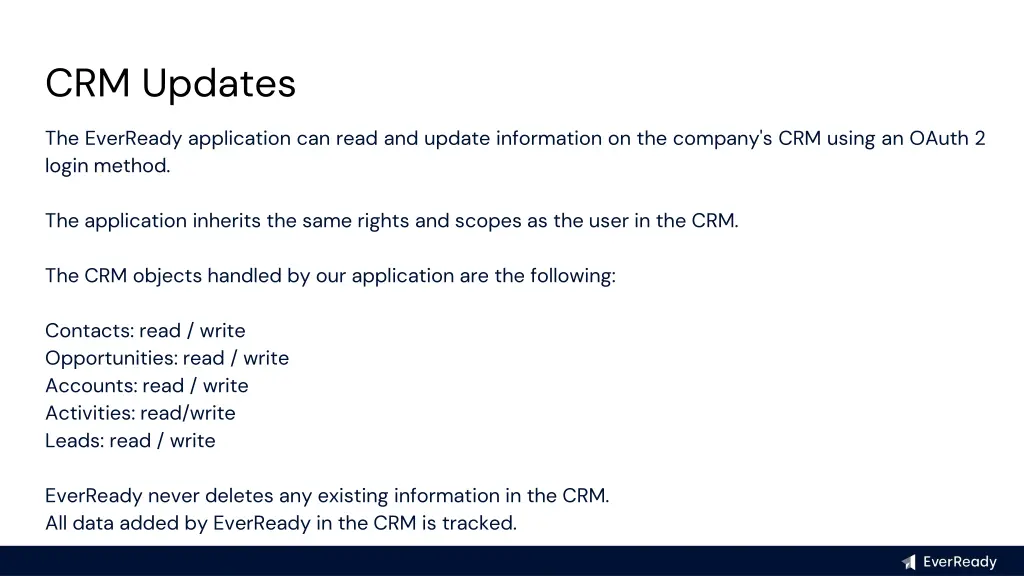 crm updates