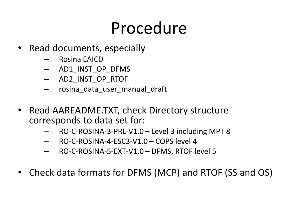 procedure