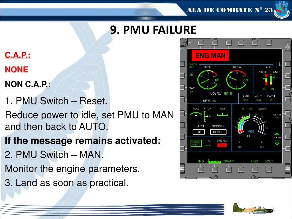9 pmu failure
