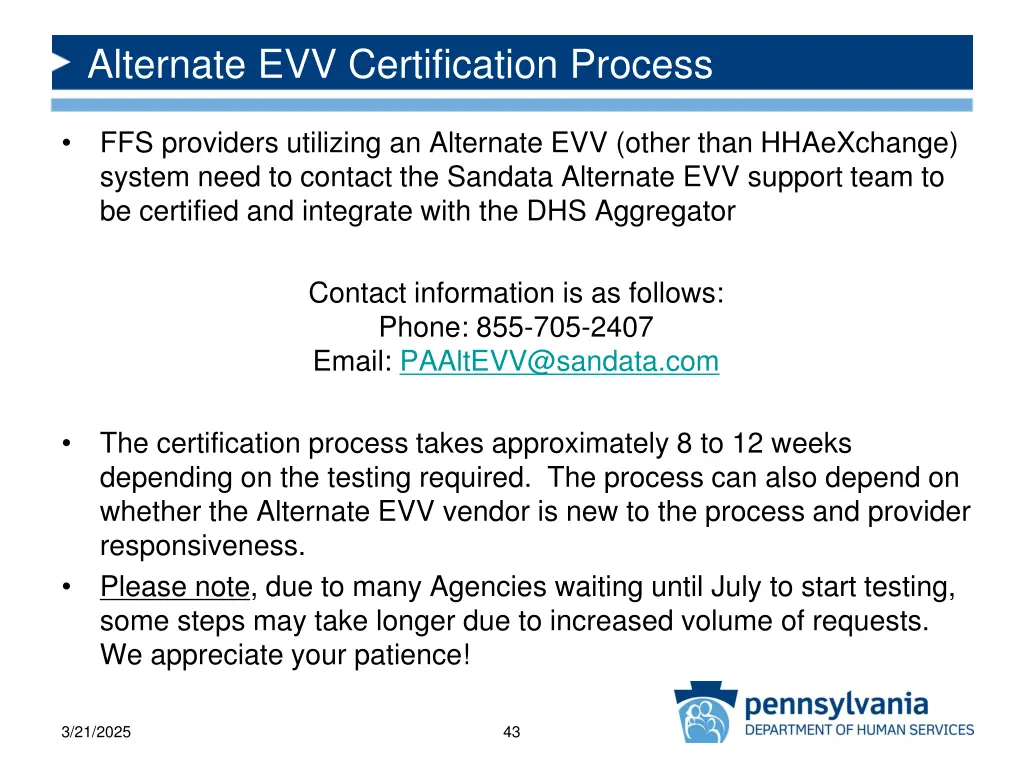 alternate evv certification process 5