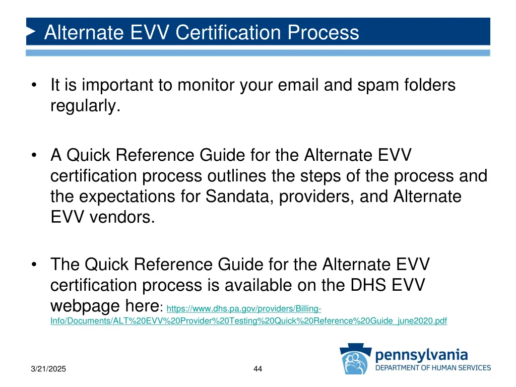 alternate evv certification process 6