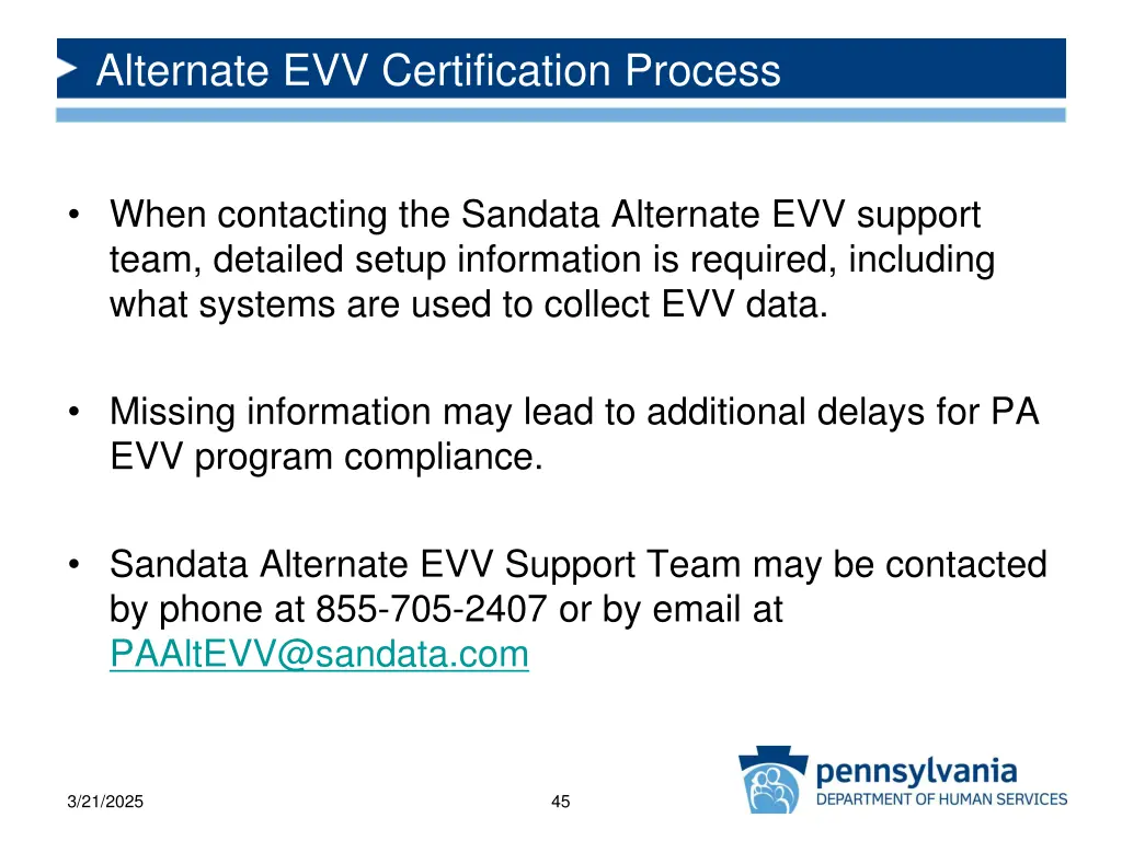 alternate evv certification process 7
