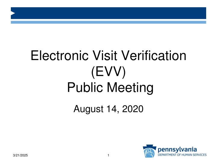 electronic visit verification evv public meeting