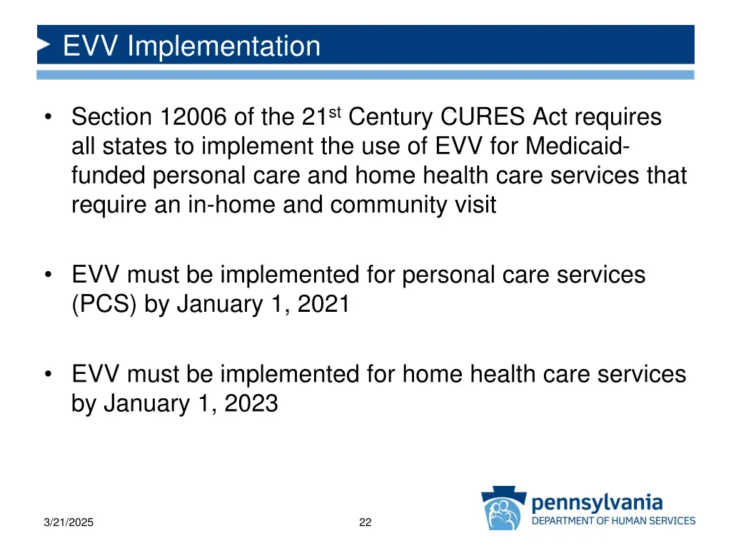 evv implementation