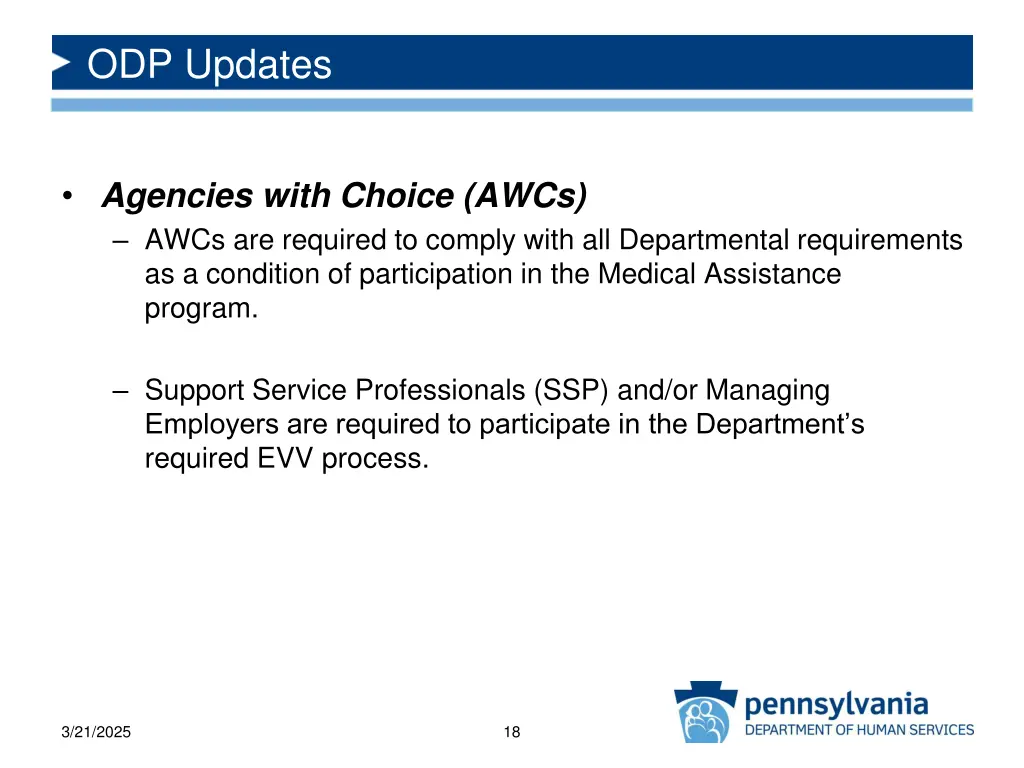 odp updates 2