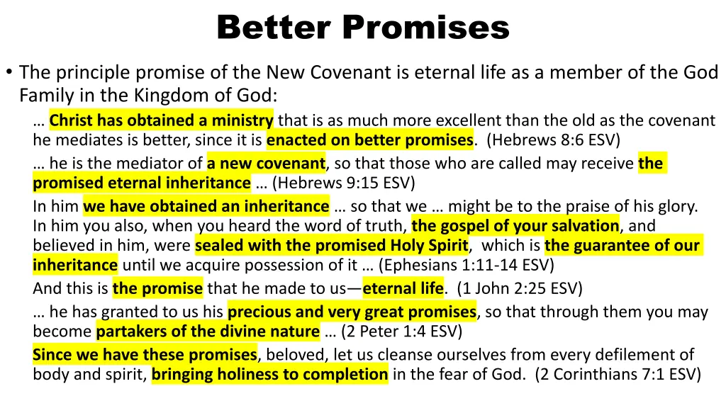 better promises