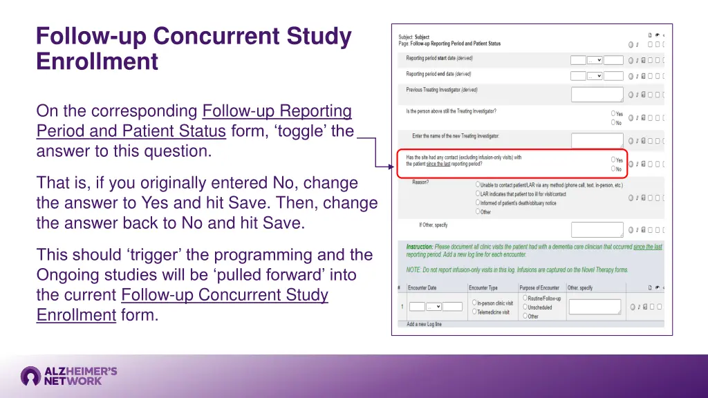 follow up concurrent study enrollment 1