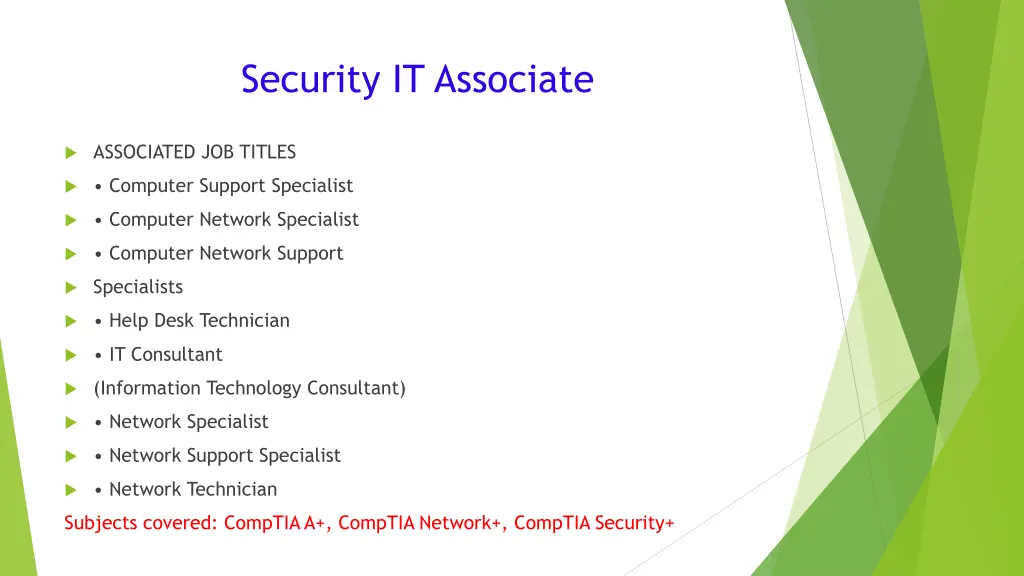 security it associate