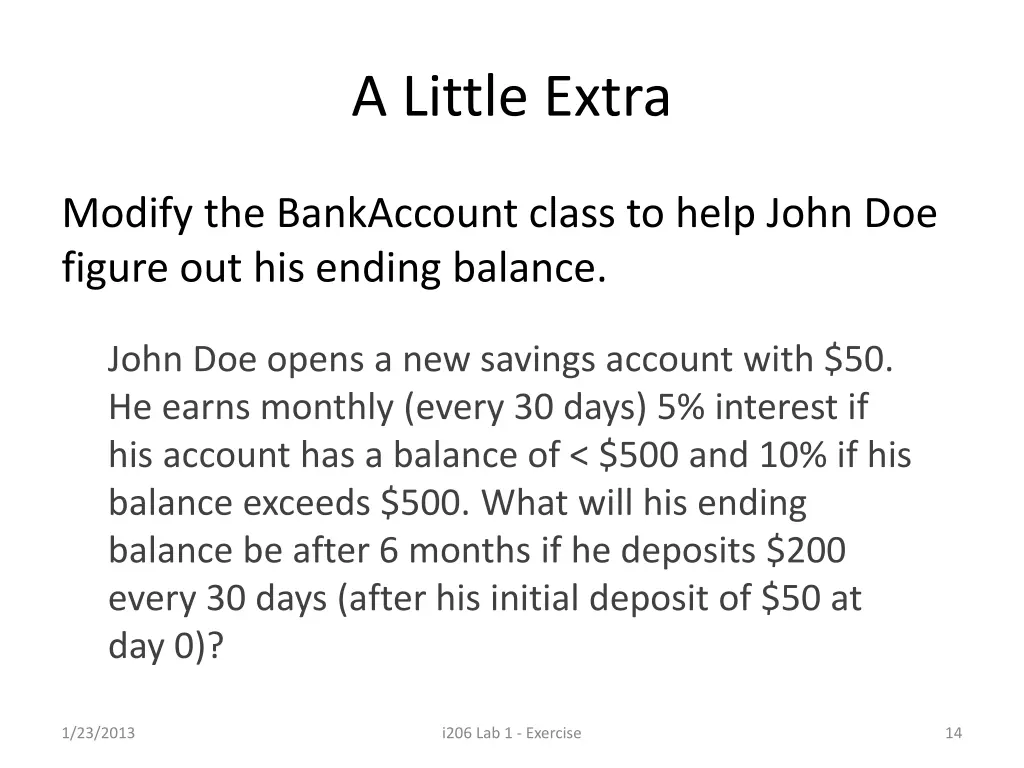 a little extra