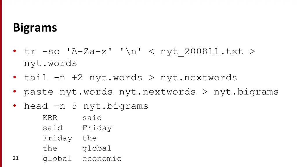 bigrams
