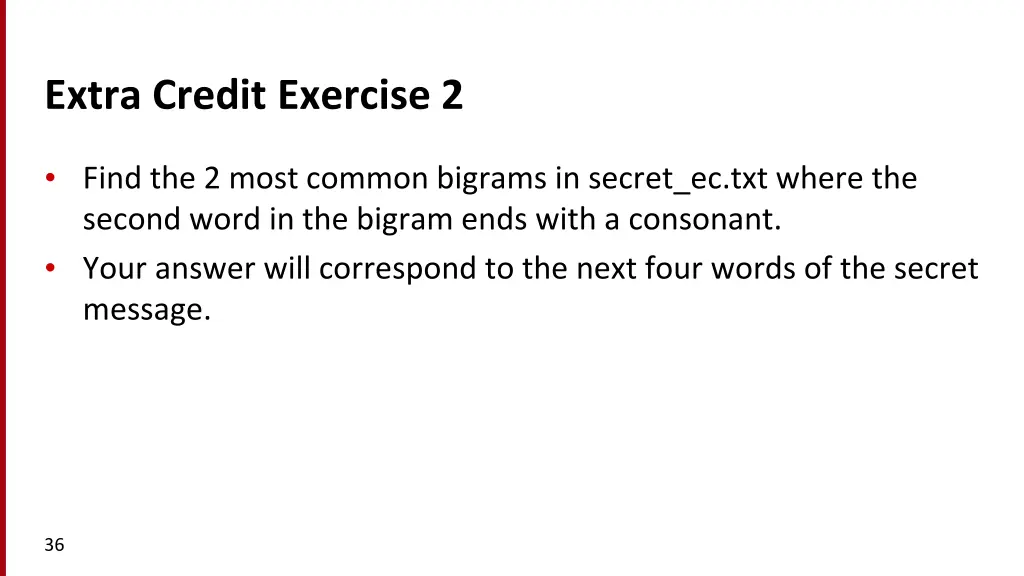 extra credit exercise 2