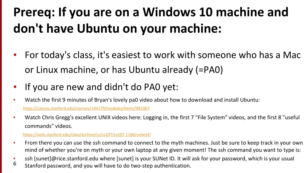 prereq if you are on a windows 10 machine