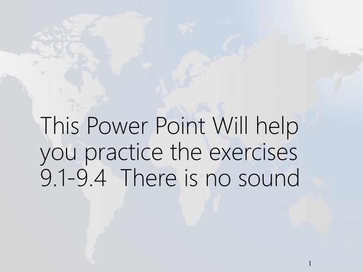 this power point will help you practice