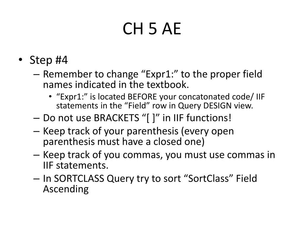 ch 5 ae 1