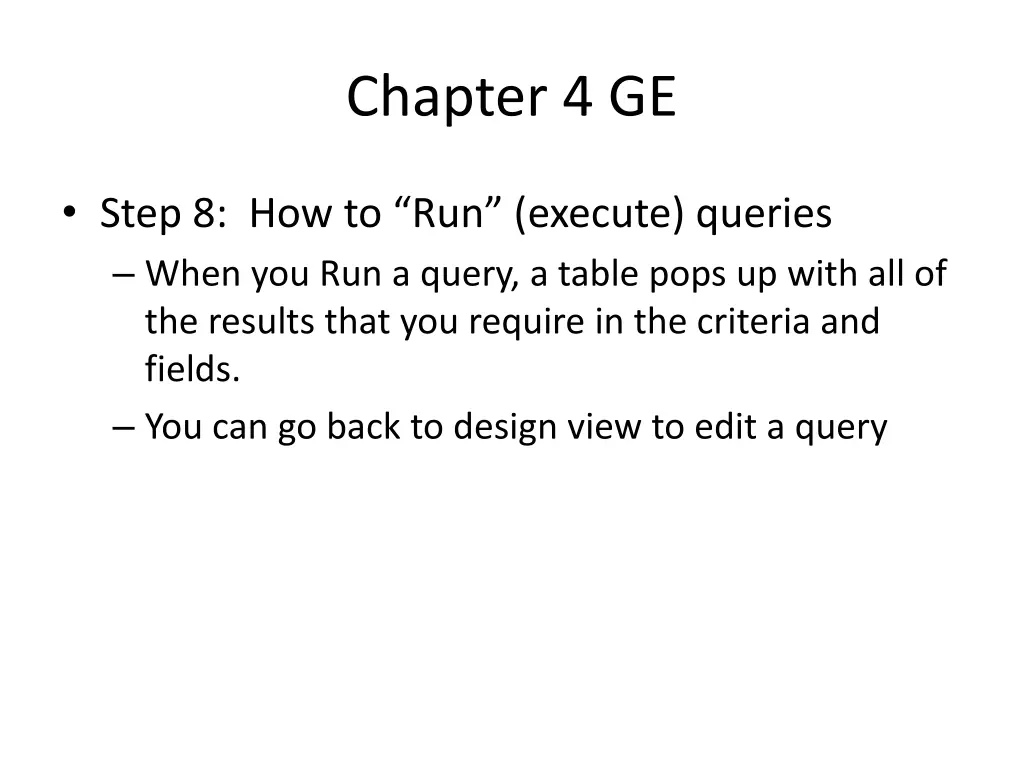 chapter 4 ge