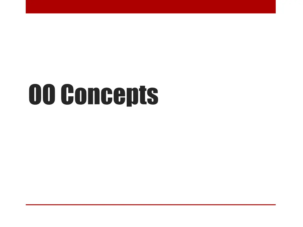 oo concepts