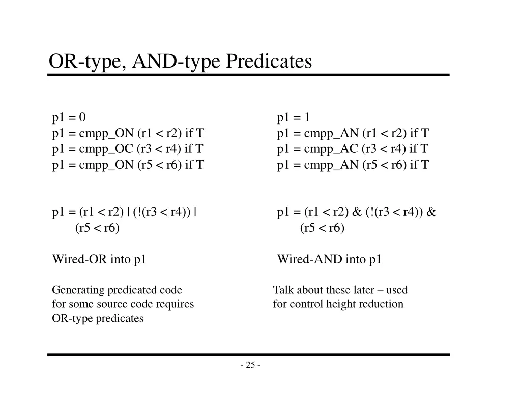 or type and type predicates