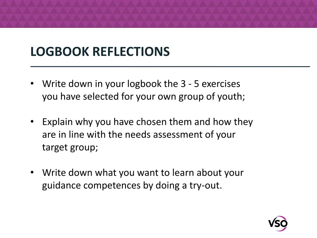 logbook reflections