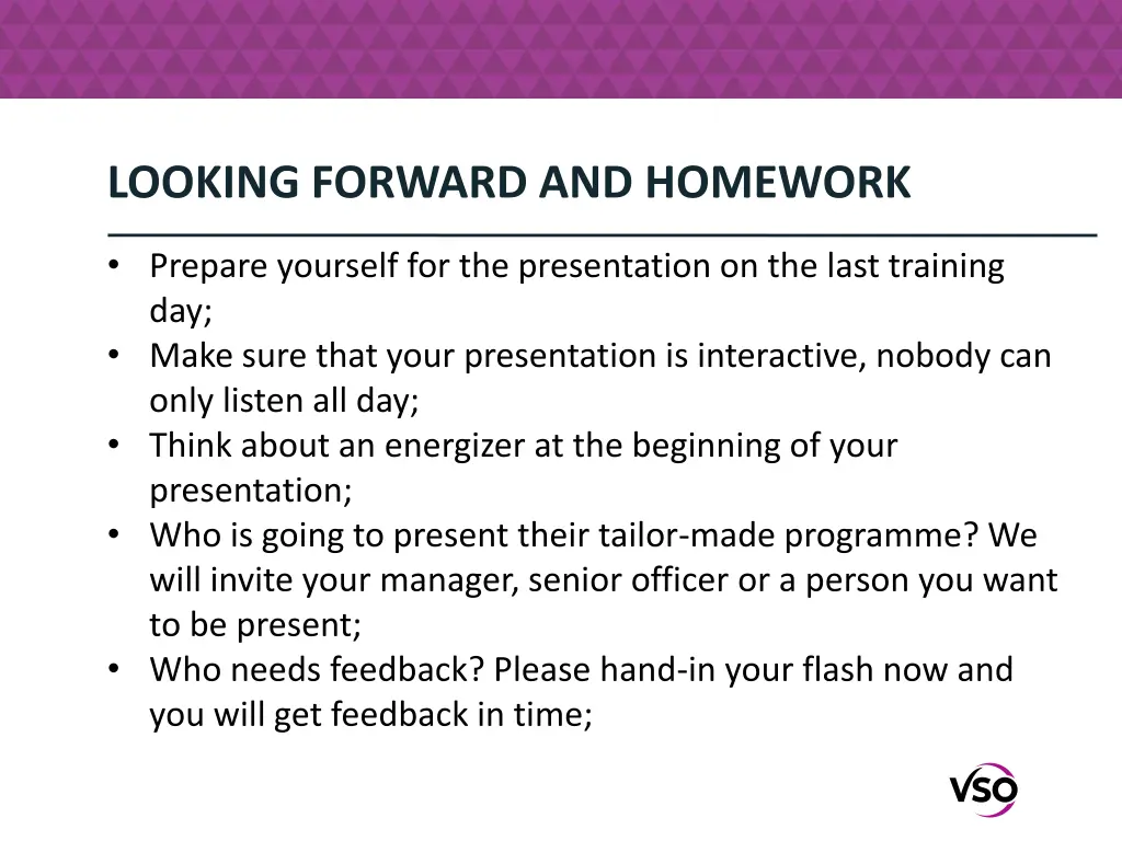 looking forward and homework