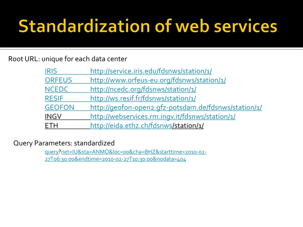 root url unique for each data center