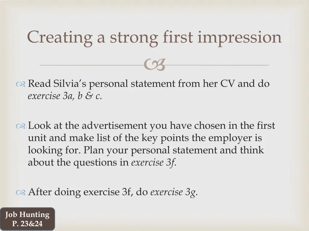 creating a strong first impression 1