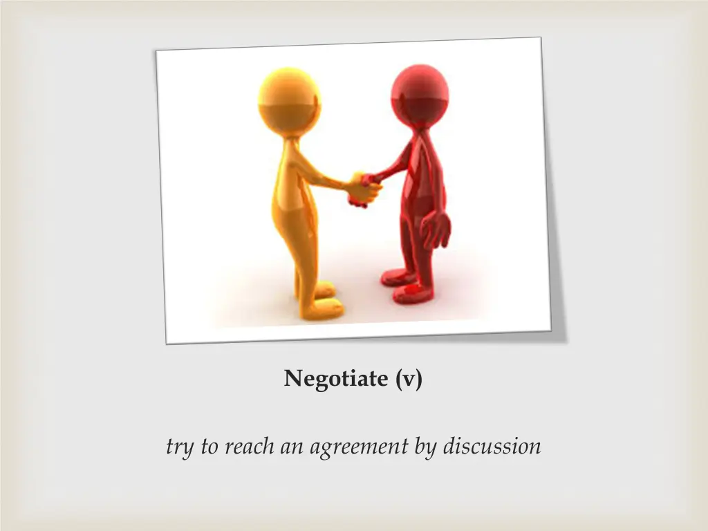 negotiate v