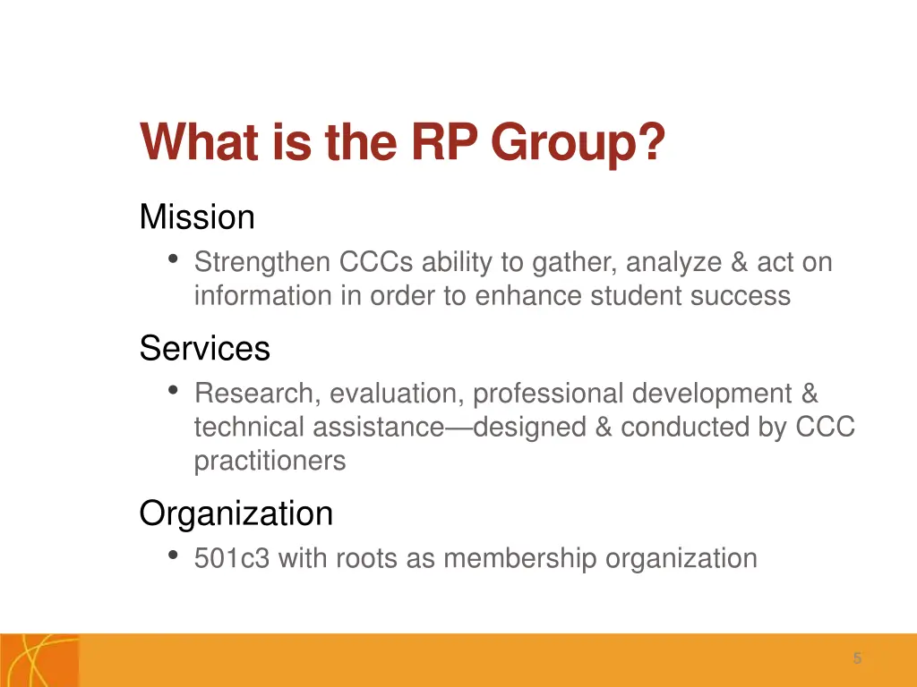what is the rp group