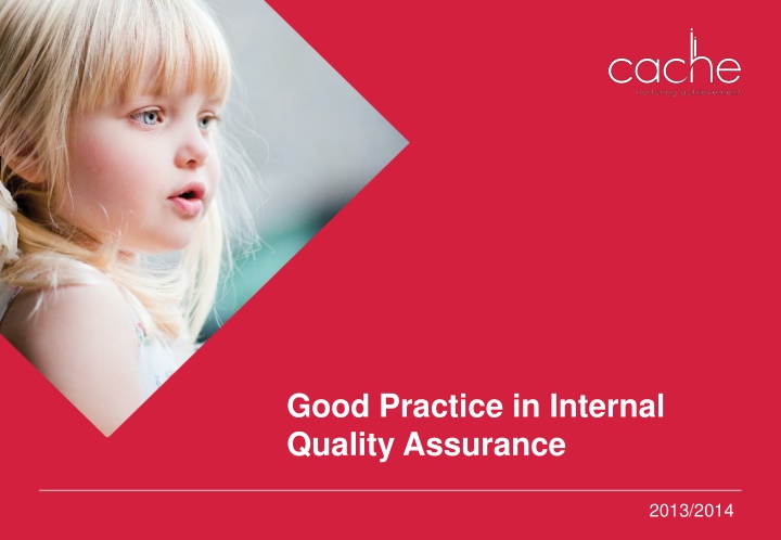 good practice in internal quality assurance