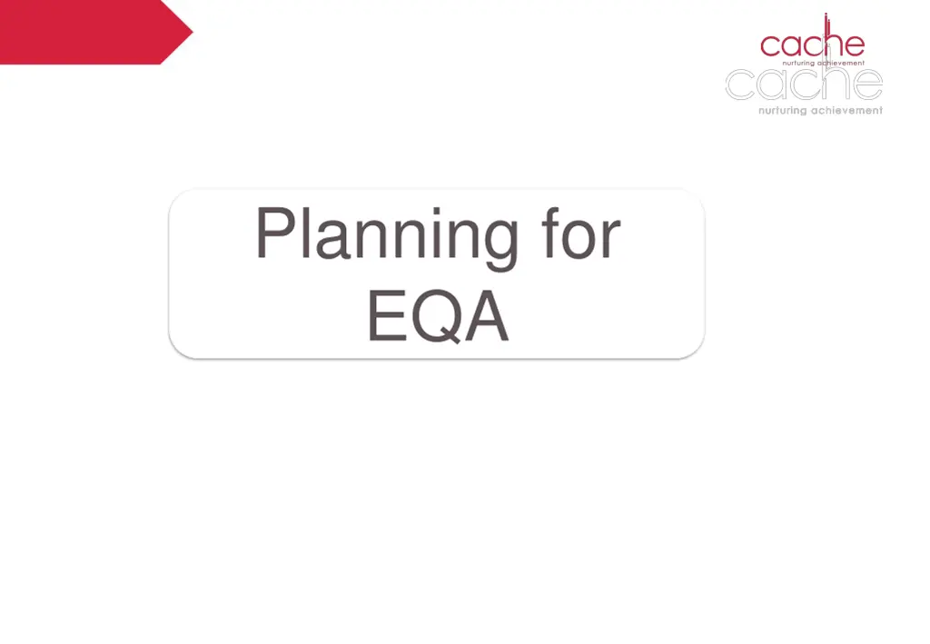 planning for eqa