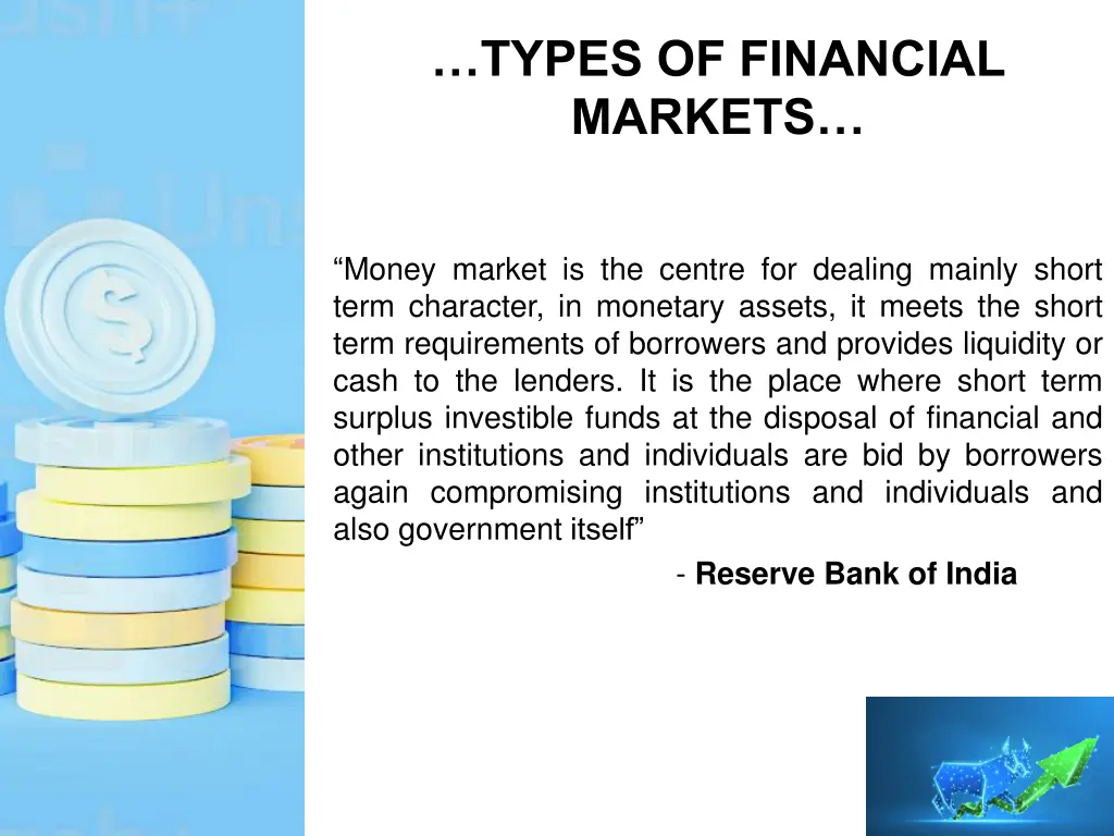 types of financial markets 1