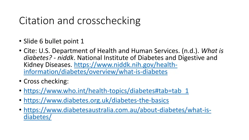 citation and crosschecking